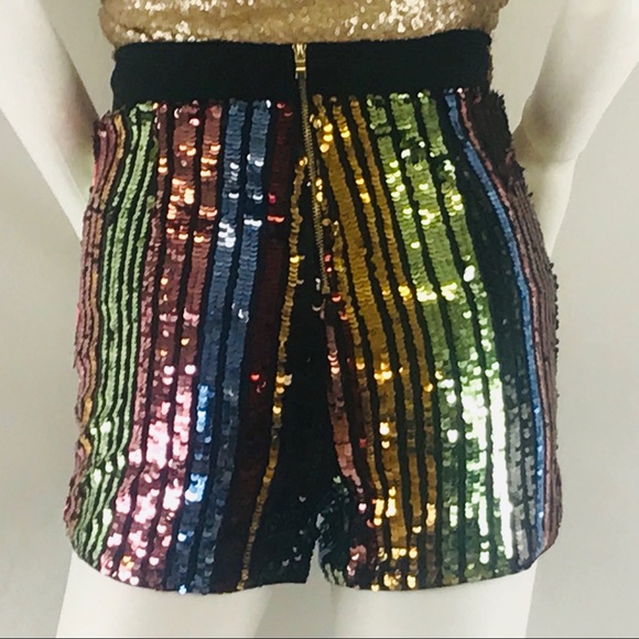 sequined hot pants